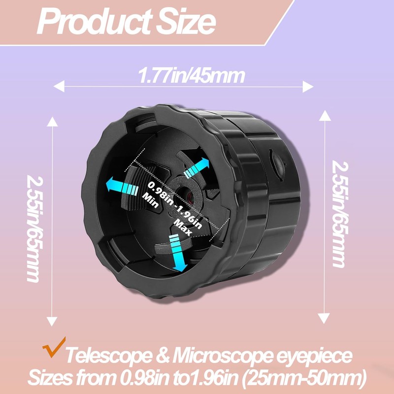 WiFi Eyepiece Camera with 1.5 Inch Screen, 2.5K Video, 1920