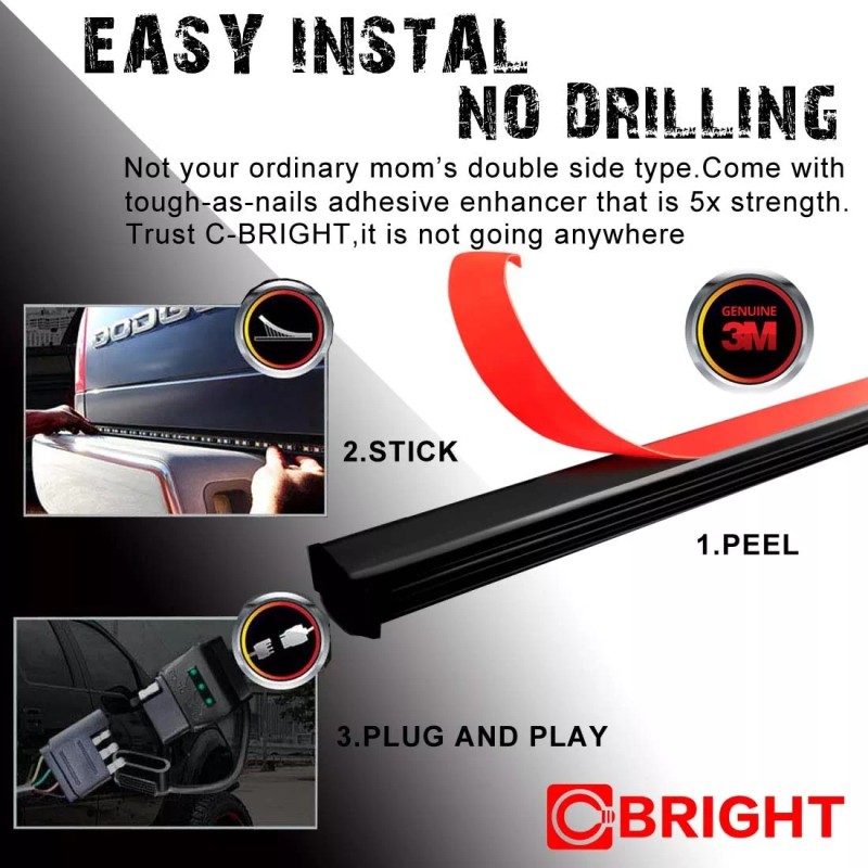 X-LIGHT 60" Dual ED Rear Brake Signal Reverse Truck Tailgate