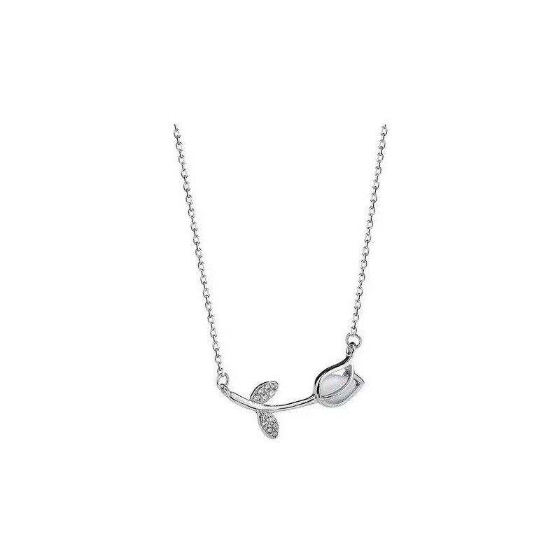 TENDER LIHOME Set Collar Y Aretes De Tulipan Chapado En