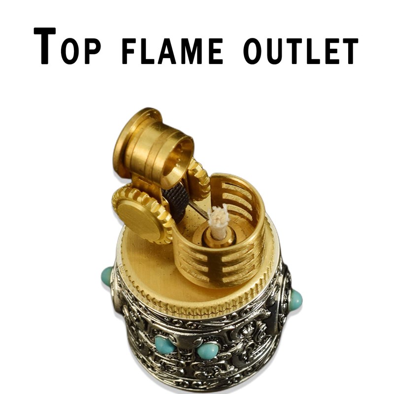 MYCHUS Vintage Candle Lighter, Cool Antique Refillable Kerosene Soft Flame