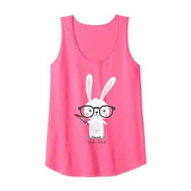 Psycho Bunny Rabbit Tho Vietnamese Nerd Tank Top, pink