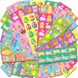 Easter Stickers for Kids - 400 Pcs Easter Basket Stuffers | Easter Gifts Decorations for Egg,Easter Crafts Activities Party Favors for Boys Girls Teens Adults