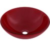 Novatto ROSSO Double Layer Glass Vessel Sink