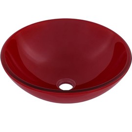 Novatto ROSSO Double Layer Glass Vessel Sink