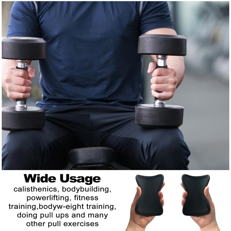Grip Pads Gym, Anti Slip Barbell Pad Weight Lifting Gloves,