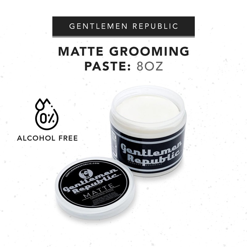 Gentlemen Republic 4oz Matte Paste for Men - Water-Based Men's