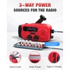 Emgykit 086S Hand Crank Emergency Radio - 2000mAh/7400mWh AM/FM/NOAA Solar
