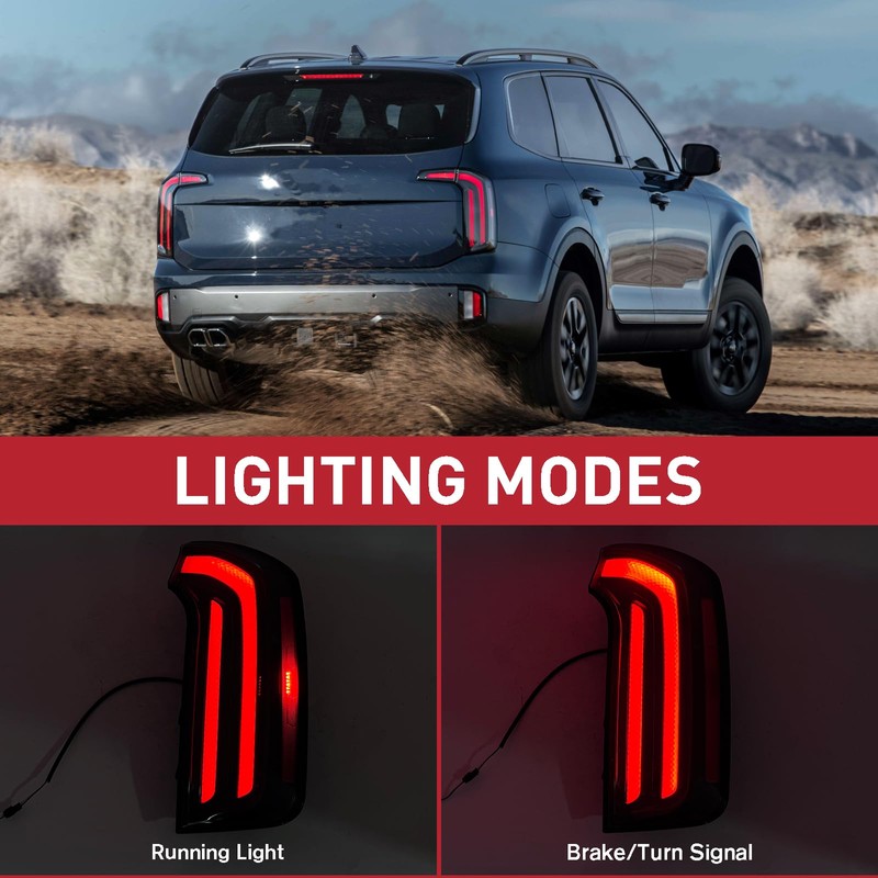 Duolctrams LED Type Tail Light Rear Lamp Assembly Compatible with