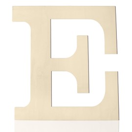 Wooden Letters 12 Inch E, 1/5 Inch Thick Large Wooden Letters for Wall Decor Unfinished Big Wood Letters for Crafts DIY Home Birthday Wedding Party Decorations