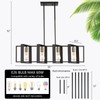 35.4" Kitchen Island Lighting Fixture, Dining Room 4 Lights Chandeliers,