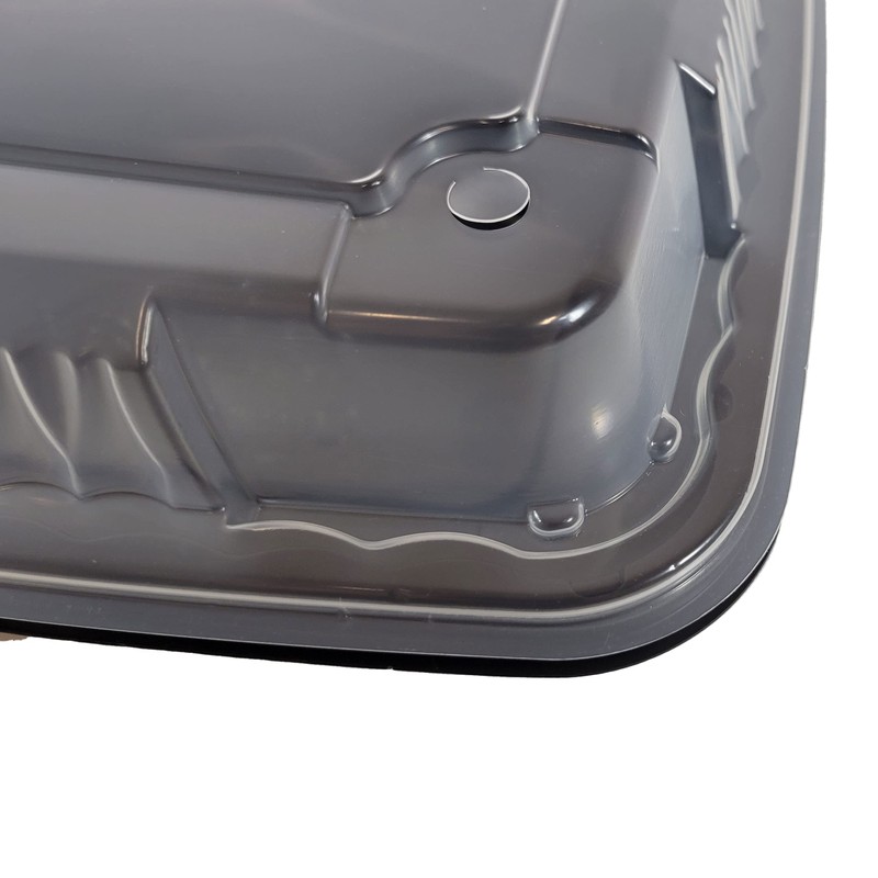 ecopax 75 Sets PP Pebble Box Serving Tray and Vented
