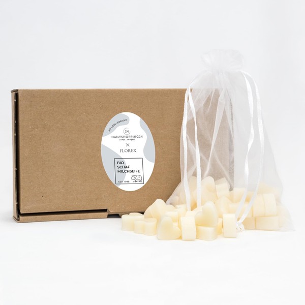 Florex Heart-Shaped Sheep Milk Soap - Pack of 50 Mini