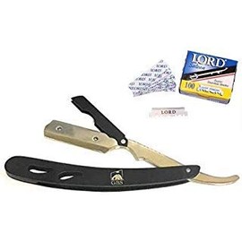 G.B.S Folding Barber Straight Edge Razor, Single and Compatible Stainless-steel Sharp, Pack of 20