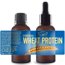 Artekas Innovation - HYDROLYZED WHEAT PROTEIN - Liquid, 2 Ounces - for Homemade Hair Care, Skin Care, Body Washes, Shampoos, and Conditioners - 2 Vials (1 Ounce Each) - Includes Pipette and Screw Caps