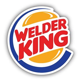 Welder King Vinyl Sticker Car Bumper Decal