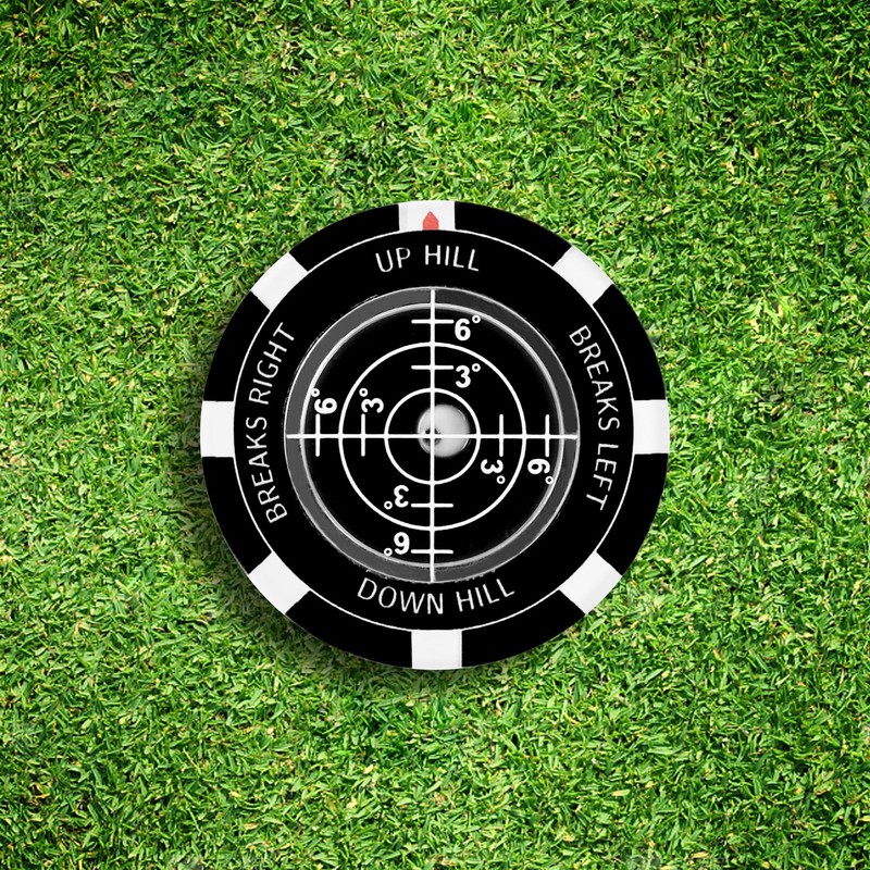 Niuoppy Golf Ball Marker with Bubble Level, Precision Golf Green
