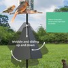 Wide Squirrel Baffle for Bird Feeder Pole, Outside Pole Mount