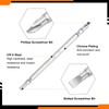 sourcing map 2pcs SL6.0 / PH2 Double-Ended Screwdriver Bits 1/4"