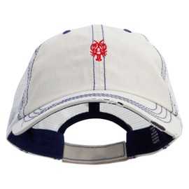 Red Lobster Embroidered Low Profile Special Cotton Mesh Cap - Putty OSFM