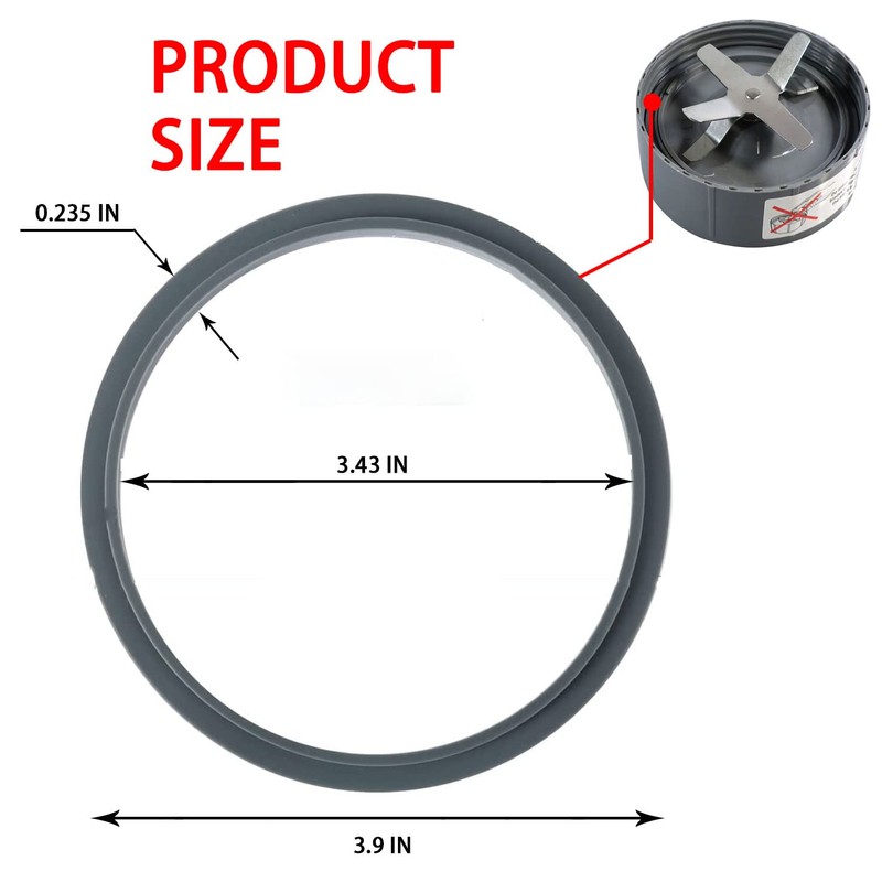 6 Pack Blender Gasket Replacement Parts witn Rubber O Ring
