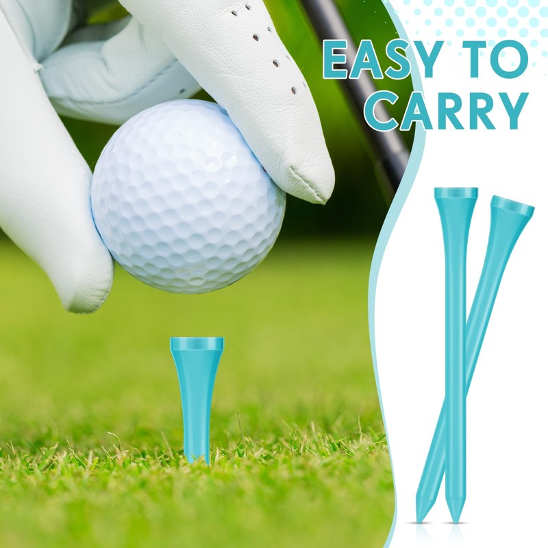 Jenaai 200 Pcs Golf Tees Bamboo Golf Tees Professional Golf