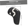 GRIRIW 10Pcs Golf Putter Head Covers Double Sided Numbers PU
