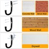 KURUI Metal Wall Hooks for Hanging Heavy Duty, 6Pcs Garage