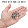 WKRTDY Pack of 100 universal screws, self-drilling screws with cross-shaped