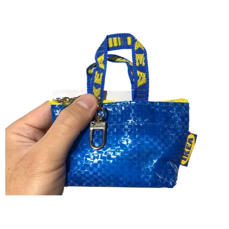IKEA GLOBAL Key & Coin Purse KNOLIG Bag Small Blue