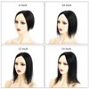 PARXITN Clip-In Human Hair Toppers, Seamless Hairpiece, Toupee for Women,