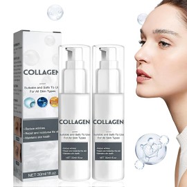 Collagen Anti Aging Serum Colageno + Vitamina C Para Eliminar Las Manchas Y Arrugas De La Cara Funciona