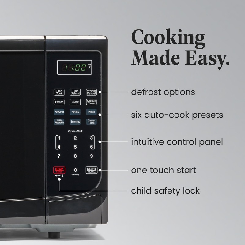 Farberware 1.1 Cu. Ft. Countertop Microwave Oven – 1000 Watts