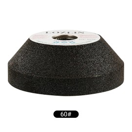 LOZLIN 3 Inch Silicon Carbide Grinding Wheel for Angle Grinder - 80mm Metal Polishing, Ceramic Tile/Glass Trimming, Granite Chamfering & Renovation, Heavy-Duty Abrasive Tool (60#)