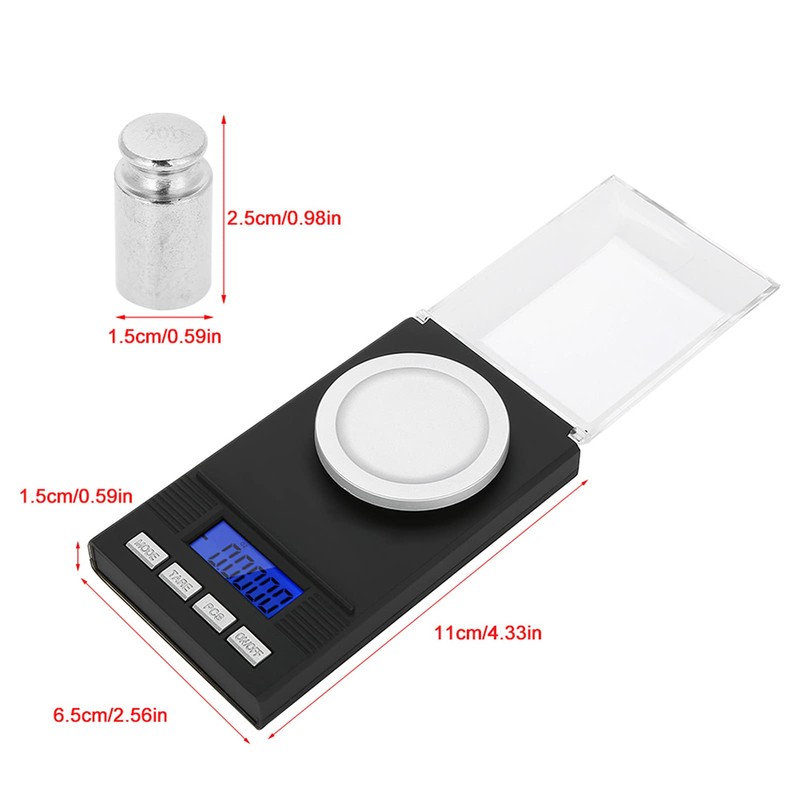 Precision Scales 20 g/0.001 g, Milligram Scales with Calibration Weight,