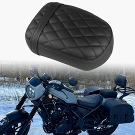 DREAMIZER Motorcycle Leather Pillion Situpad Rear Pillion Seat Cushion Compatible with Honda Rebel CMX 500 300 2017-2025