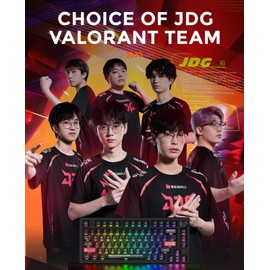 DAREU EK75RT Rapid Trigger Gaming Keyboard -Hall Effect Magnetic Switch Keyboard-75% Wired Esports Adjustable Actuation Mechanical Keyboard - TKL Magnetic Sensing RGB with Knob