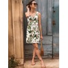 LUXVEER Summer Dresses for Women Floral Printed Casual Boho Beach
