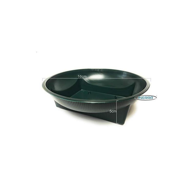 INERRA Square Round Bowls - Green Plastic Florist Flower Dishes