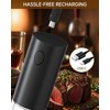 CIRCLE JOY Rechargeable Electric Pepper Grinder, Salt Grinder Pepper Mill