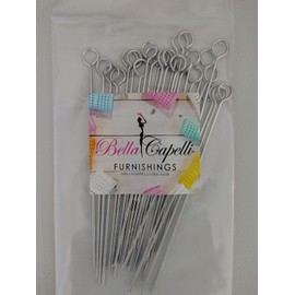 BellaCapelliUSA.com Bag of 25 "P" shaped premium Hourglass Rollers hair pins (4 Inches long).