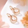 XUPING Gold Hoop Earrings for Women Small Hanging with Cubic