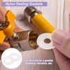 PATIKIL Nylon Flat Washers 6mm ID 12mm OD 1.2mm Thick