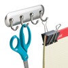 iDesign Self-Adhesive Key Rack with 4 Hooks - Key Holder