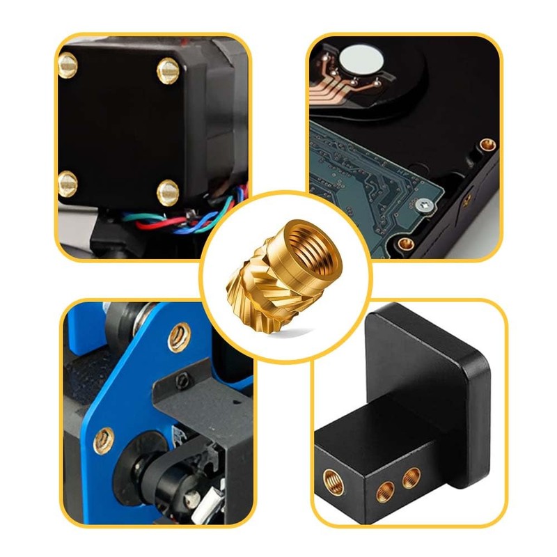 340 Pcs Threaded Inserts for Plastic, M2 M2.5 M3 M4