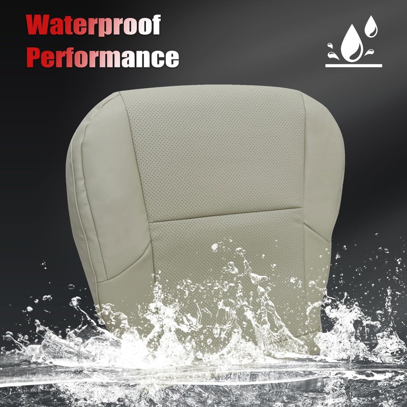 Vigoraze Driver Bottom Leather Replacement Seat Cover Tan #LA00 or