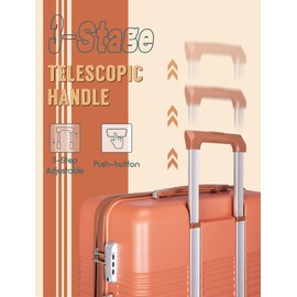 CONCEPTEN Carry On Luggage 22x14x9 Airline Approved, 20-inch Hard Shell Suitcases with Wheels, ABS Lightweight Carry on Suitcase with TSA Lock