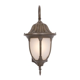 Yosemite Home Decor FL5335BR Merili 9.5-Inch One-Light Fluorescent Exterior Sconce, Brown