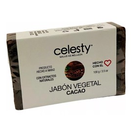 Celesty Kit 50 Pzs Jabón Vegetal Cacao 100g Glicerina