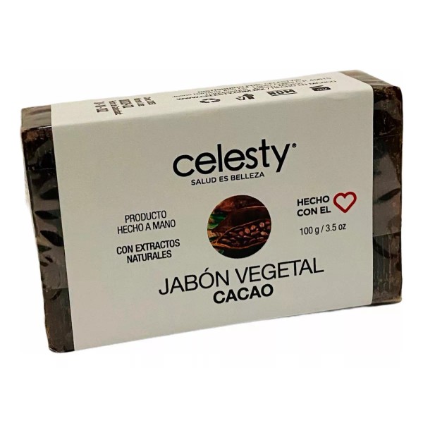 Celesty Kit 50 Pzs Jabón Vegetal Cacao 100g Glicerina