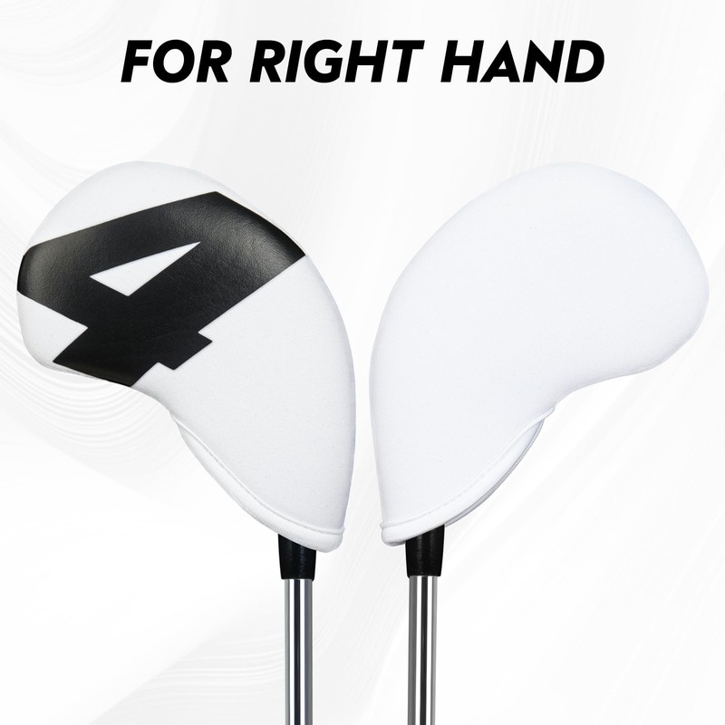 Golf Iron Club Head Covers Men 10Pcs Set for Right-hand